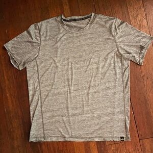 Prana Gray Striped Men's Shirt